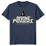 Divine Providence Podcast shirt heather navy logo fan merch t shirt