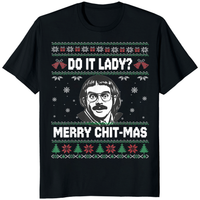 Do It Funny Chit-mas Merry Christmas Meme Shirt – Funny Holiday Tee | Black | Cuccico