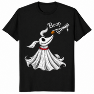 Dog boop halloween shirt in black