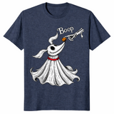 Dog boop halloween shirt in heather navy
