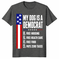 Dog free housing healthcare shirt dark heather