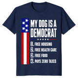 Dog free housing healthcare shirt navy