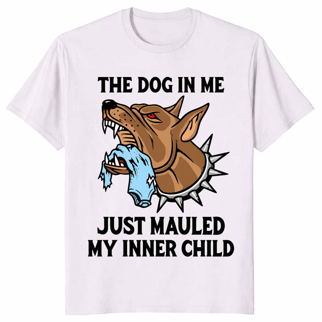 Dog In Me Meme Shirt in ice grey