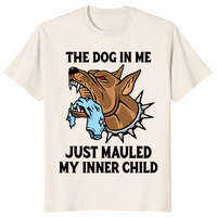Dog In Me Meme Shirt in natural
