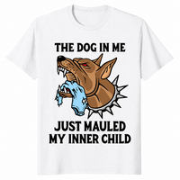 Dog In Me Meme Shirt in white
