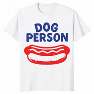Dog Person T-Shirt | Funny Hotdog Graphic 4th Of July Cookout Tee | Cuccico