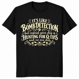 Dog q-tips shirt in black
