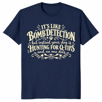 Dog q-tips shirt in navy