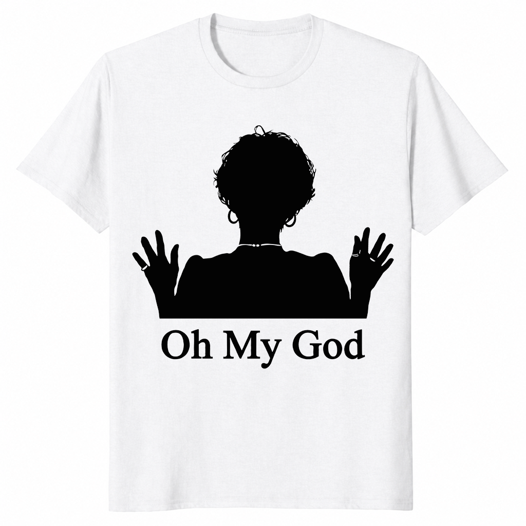 Don't Blow It Oh My God shirt in white