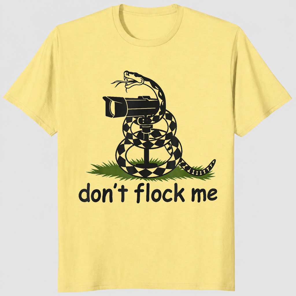 Don't Flock Me shirt in cornsilk yellow