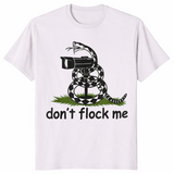 Don't Flock Me shirt in ice grey