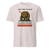 Don’t Poke the Bear California T-Shirt in Ice Grey by Cuccico – Anti Trump Gavin Newsom political apparel