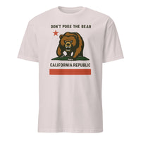 Don’t Poke the Bear California T-Shirt in Ice Grey by Cuccico – Anti Trump Gavin Newsom political apparel