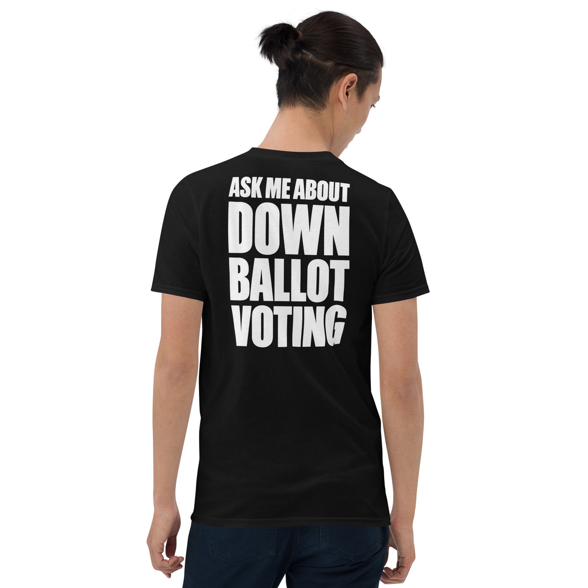 Down Ballot Voting Shirt in black