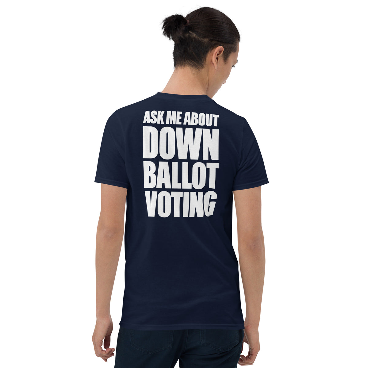 Down Ballot Voting Shirt in navy