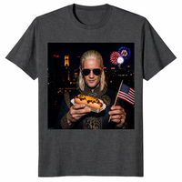 Dragon Hot Dog 4th of July Shirt | Fire Fantasy Patriotic Tee | Cuccico