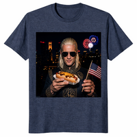 Dragon Hot Dog 4th of July Shirt | Fire Fantasy Patriotic Tee | Cuccico