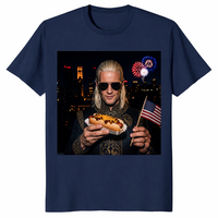 Dragon Hot Dog 4th of July Shirt | Fire Fantasy Patriotic Tee | Cuccico