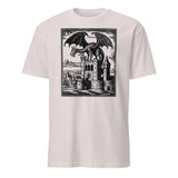 Ice Grey Dragon Vintage Shirt with Medieval Graphic and Grimdark Tee design