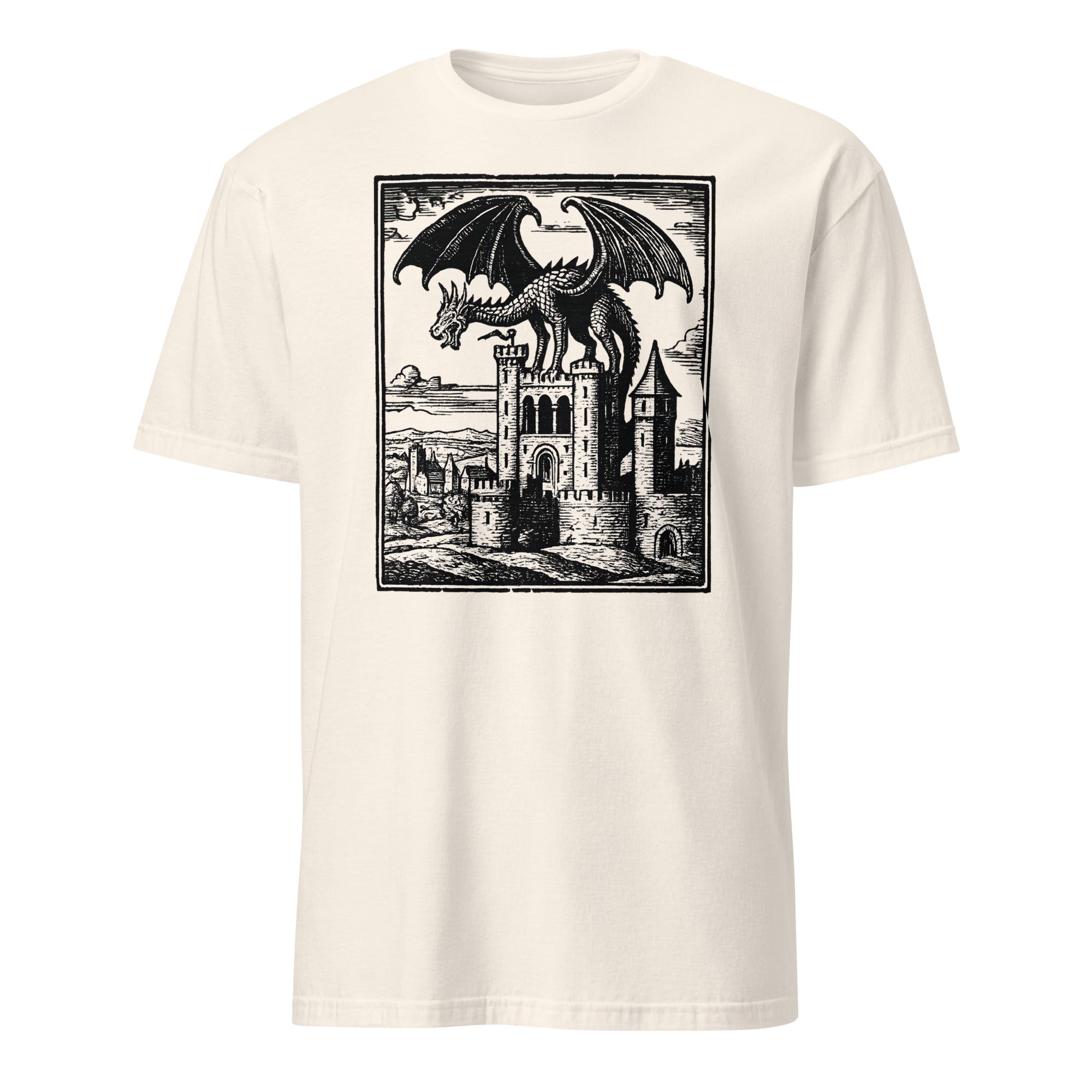 Natural Dragon Vintage Shirt with Medieval Graphic and Grimdark Tee design