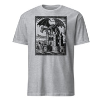 Sport Grey Dragon Vintage Shirt with Medieval Graphic and Grimdark Tee design