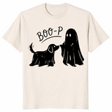 Boo-p Geister-Hunde-Shirt | Lustiges Halloween-T-Shirt für Hundemamas