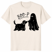 Boo-p Geister-Hunde-Shirt | Lustiges Halloween-T-Shirt für Hundemamas