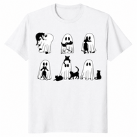 Black Cat Ghost Shirt | Cute Spooky Halloween Gift