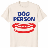 Dog Person T-Shirt | Funny Hotdog Graphic 4th Of July Cookout Tee | Cuccico