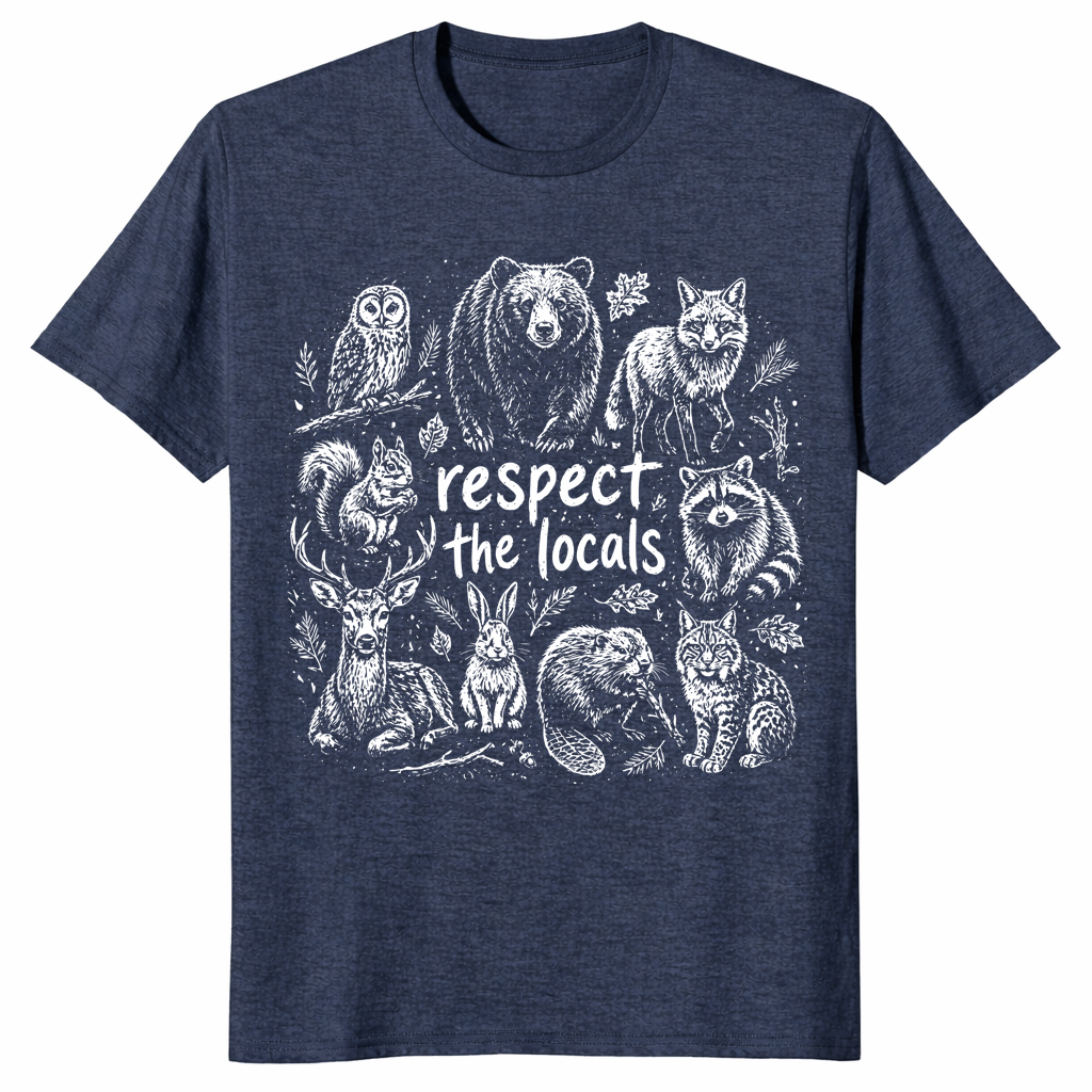 Respect The Locals Shirt | Wildlife Nature Lover Tee