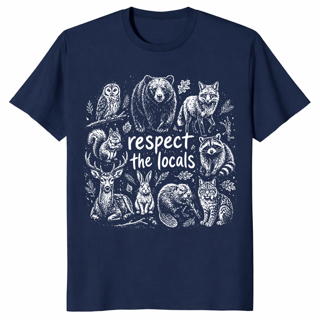 Respect The Locals Shirt | Wildlife Nature Lover Tee