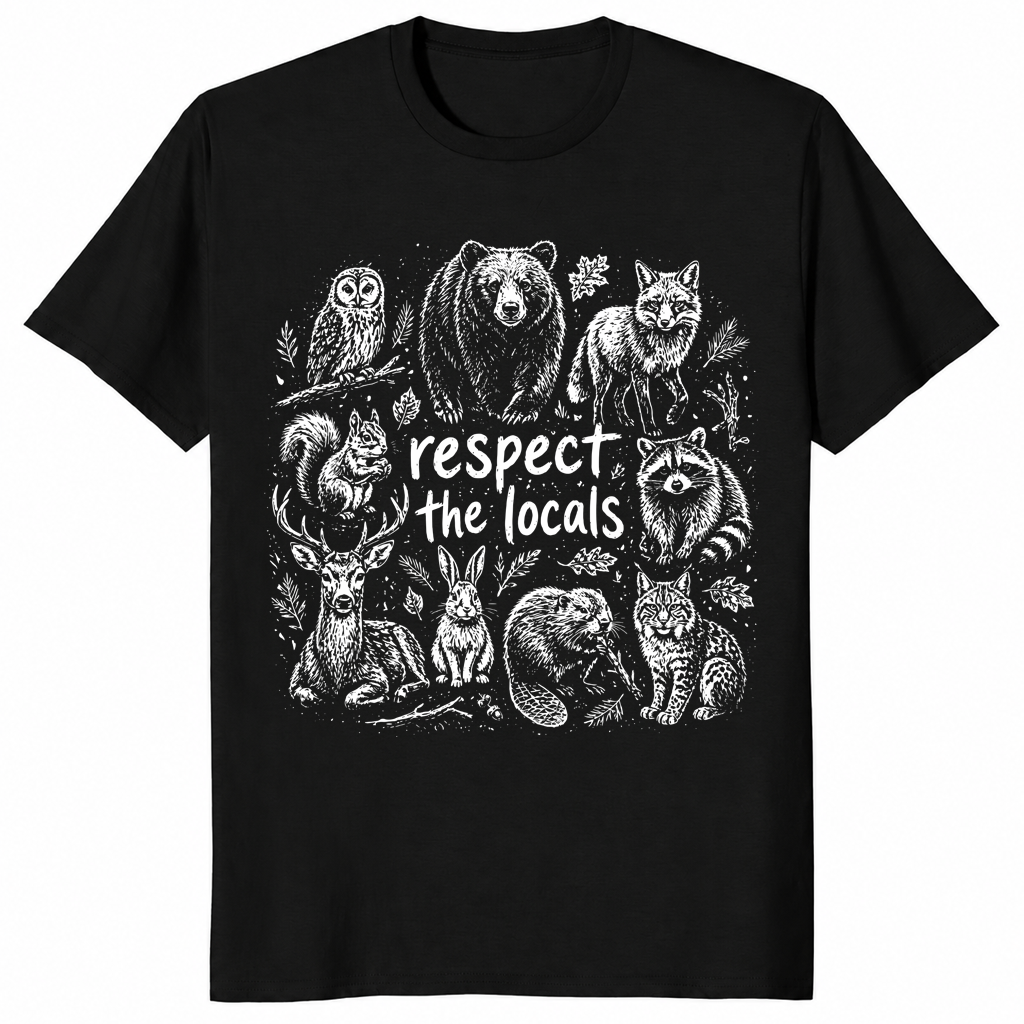 Respect The Locals Shirt | Wildlife Nature Lover Tee