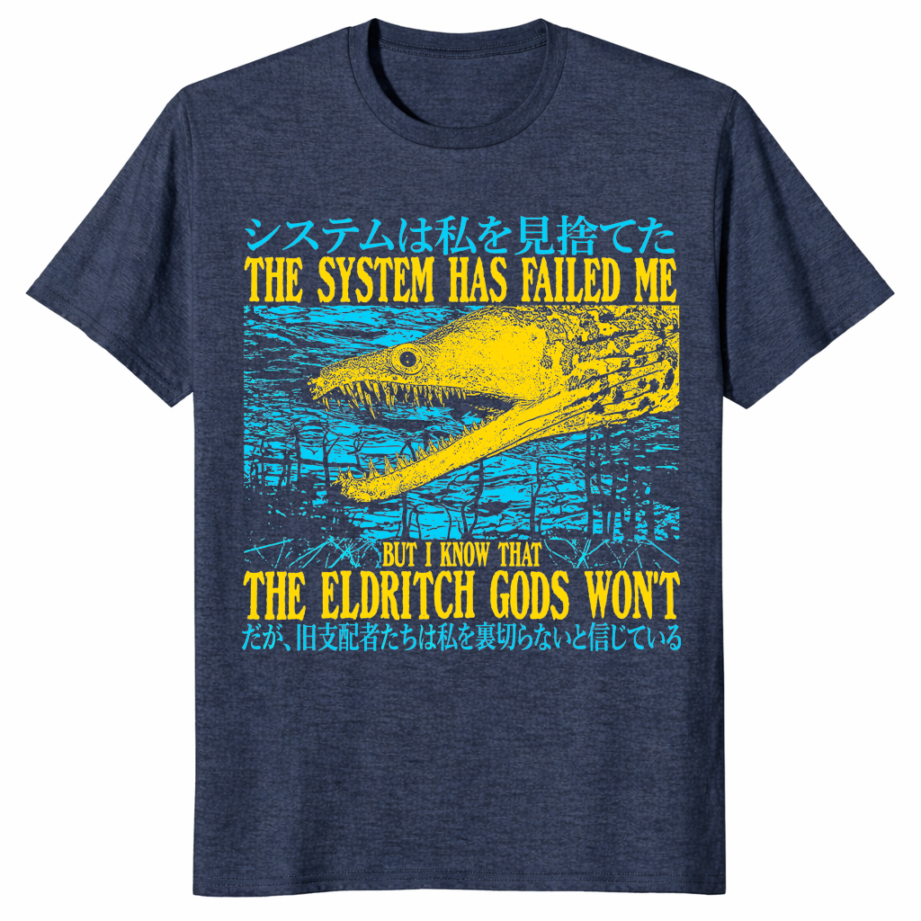 Vintage Eel Shirt – The System Has Failed Me Funny Retro Tee