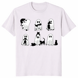 Black Cat Ghost Shirt | Cute Spooky Halloween Gift