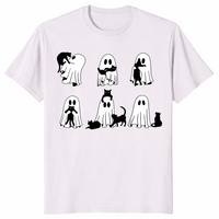 Black Cat Ghost Shirt | Cute Spooky Halloween Gift