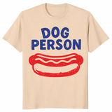 Dog Person T-Shirt | Funny Hotdog Graphic 4th Of July Cookout Tee | Cuccico