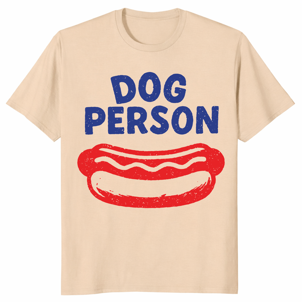 Dog Person T-Shirt | Funny Hotdog Graphic 4th Of July Cookout Tee | Cuccico