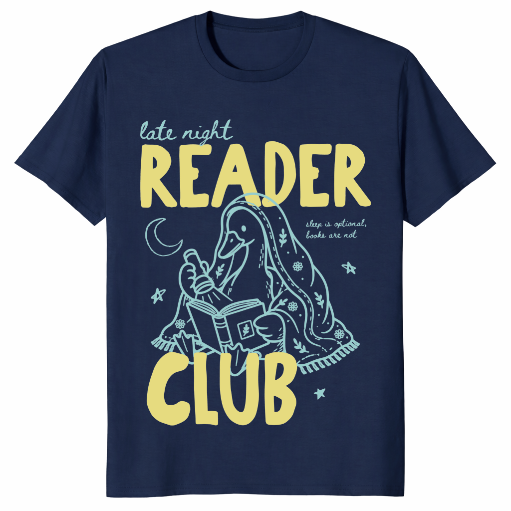 Lustiges Gänse-Buch-Shirt | Geschenk für Leseratten im Buchclub