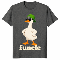 Funcle goose shirt in dark heather
