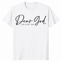 Dear God Thank You Shirt | Elegant Script Christian Faith Tee