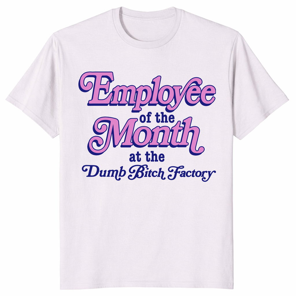 Dumb bitch factory shirt in ice grey