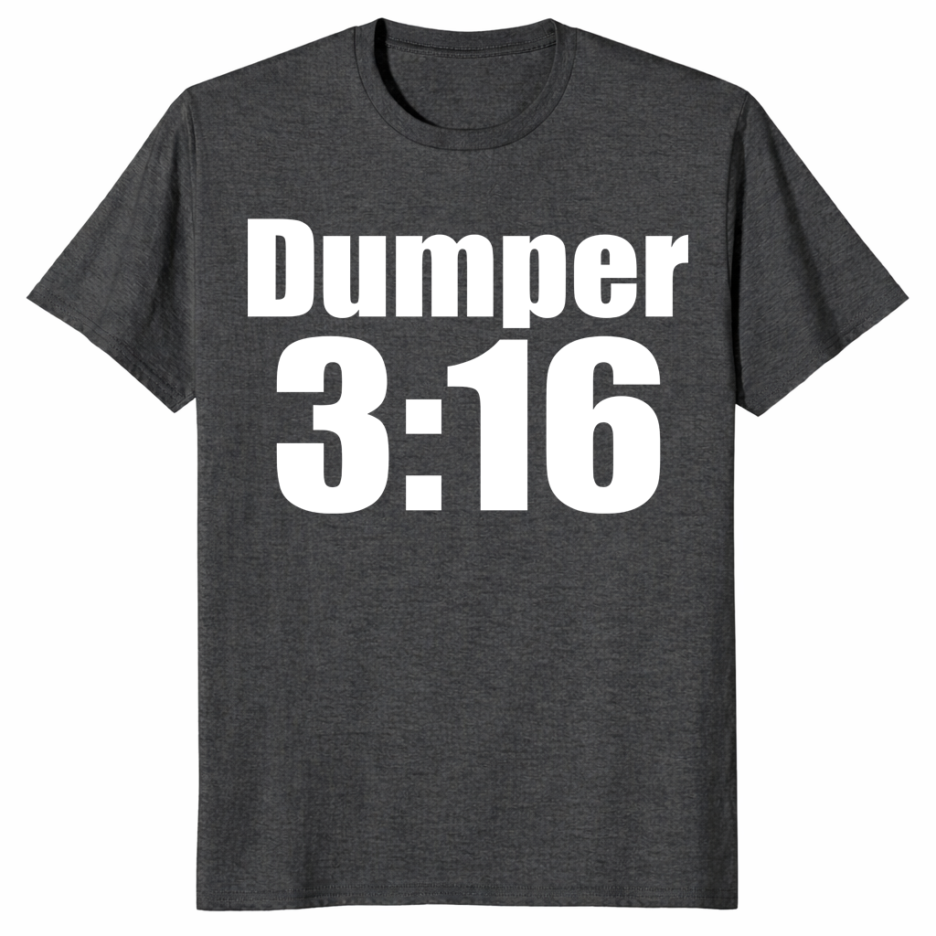 Dumper 3:16 Shirt in dark heather grey