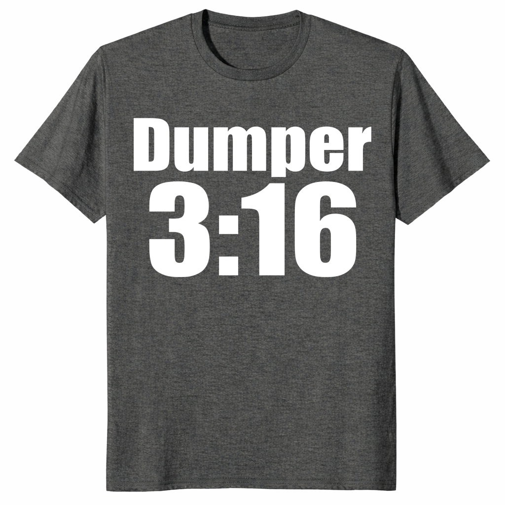 Dumper 3:16 Shirt in dark heather