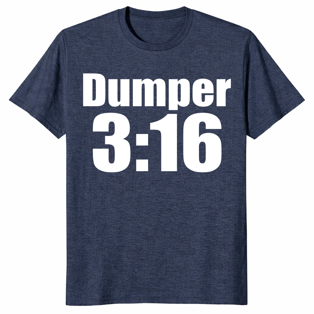 Dumper 3:16 Shirt in heather navy