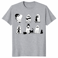 Black Cat Ghost Shirt | Cute Spooky Halloween Gift