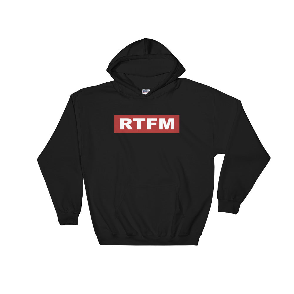 RTFM Hoodie - Funny IT Tech Support & Geek Gift - Cuccico Design