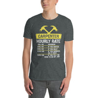 Carpenter Hourly Rate - Funny Carpenter T-Shirt - Cuccico Design