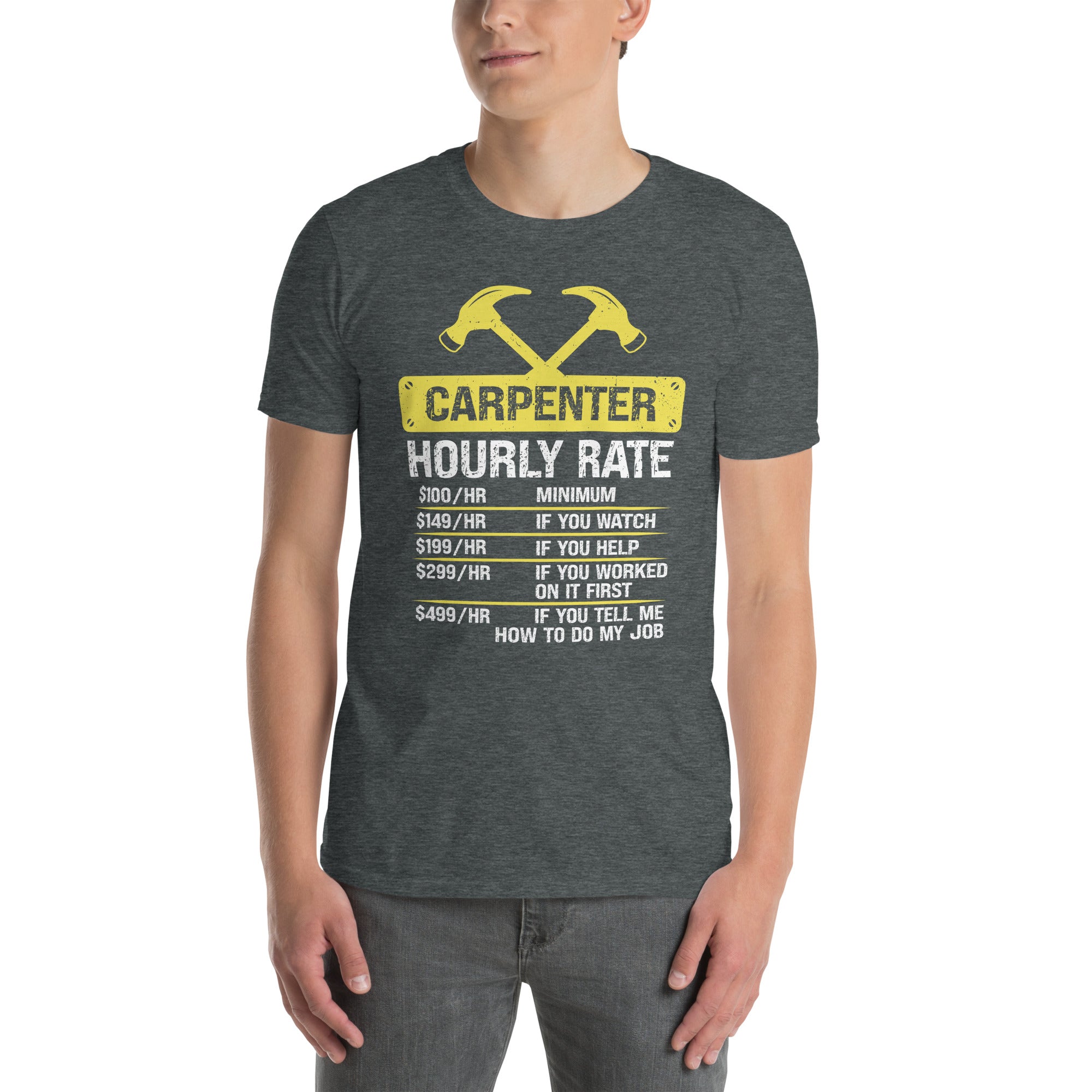 Carpenter Hourly Rate - Funny Carpenter T-Shirt - Cuccico Design