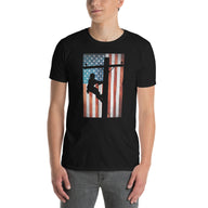 Lineman American Flag T-Shirt | Patriotic Gift - Cuccico Design