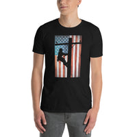 Lineman American Flag T-Shirt | Patriotic Gift - Cuccico Design